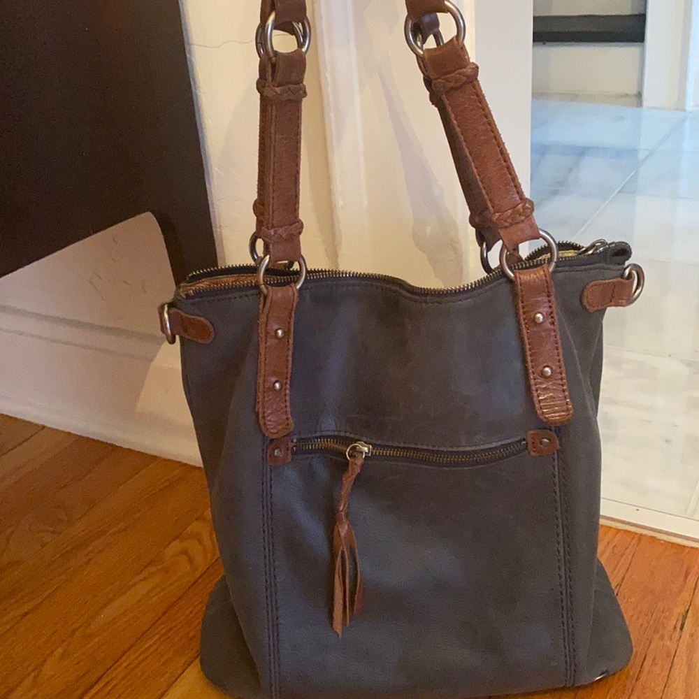 Leather tote by The Sak